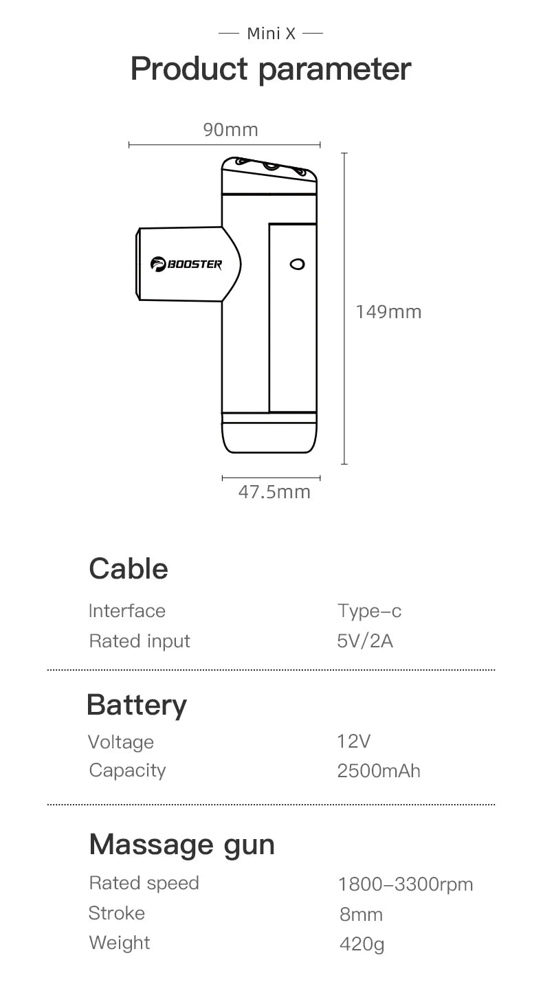 Booster Mini X Massage Gun